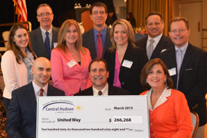 Central Hudson employees present a check to the United Way from our Annual Employee Campaign.